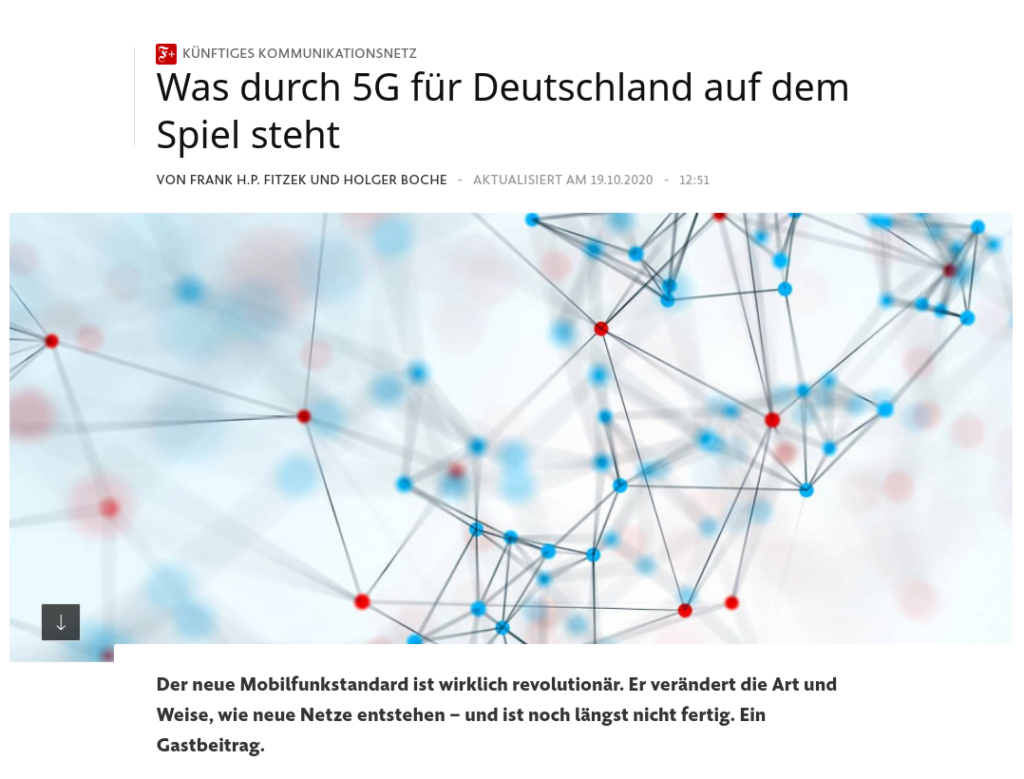 article "Was durch 5G für Deutschland auf dem Spiel steht"
